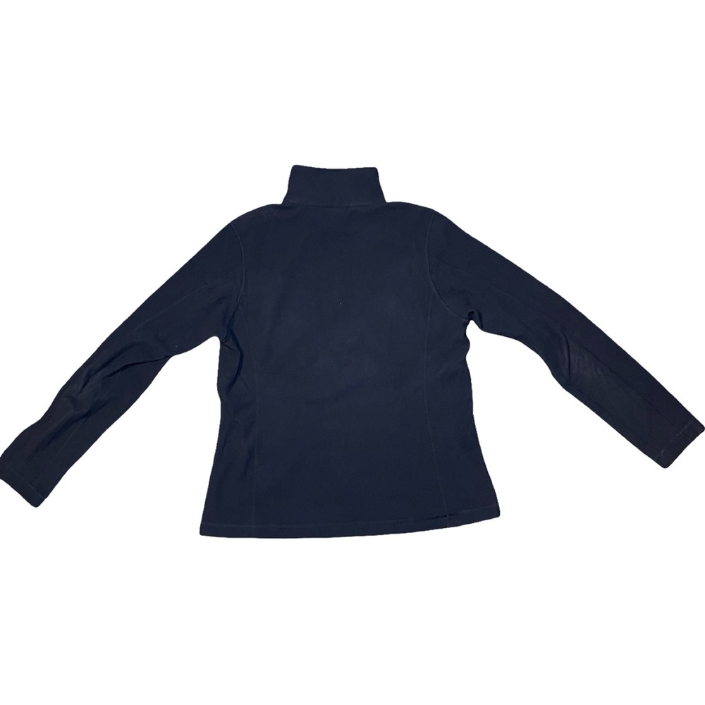 Patagonia Sweater Women Size Medium Navy Micro D Fleece 1/4 Quarter Zip Pullover - Picture 2 of 6